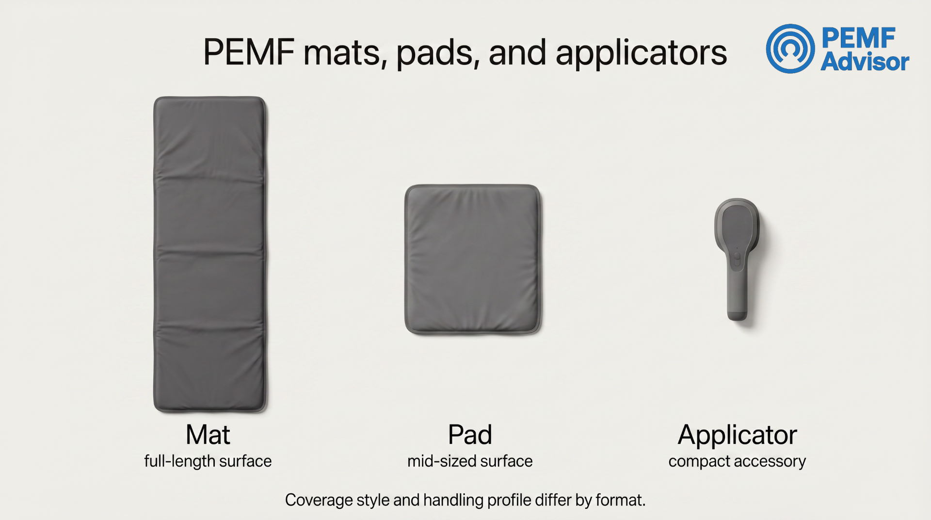 Quick comparison of PEMF mats, pads, and applicators